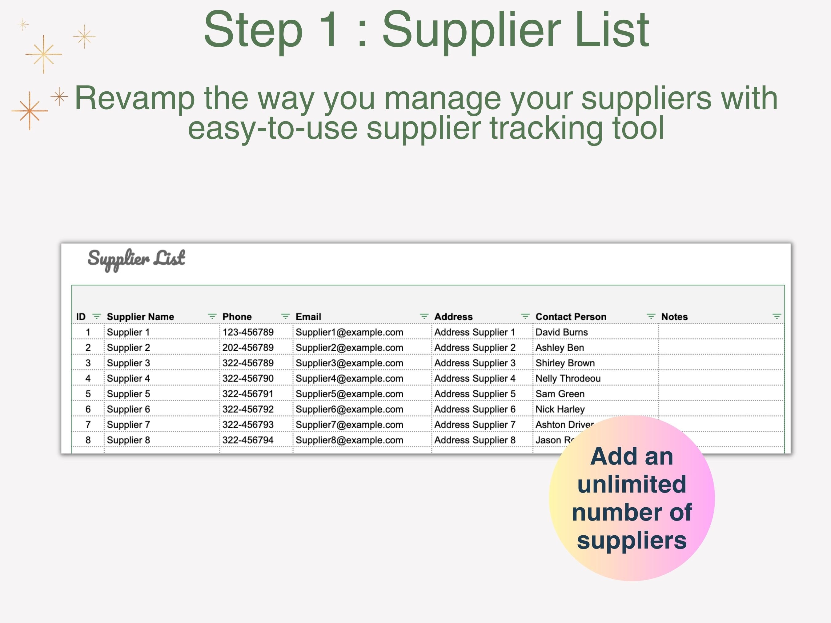 Beauty Business Inventory Tracker Google Sheets Template for Hair ...
