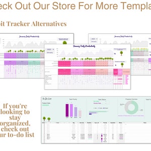 Goal Planner Spreadsheet, Yearly Target Setting Sheet, Daily Tracking ...