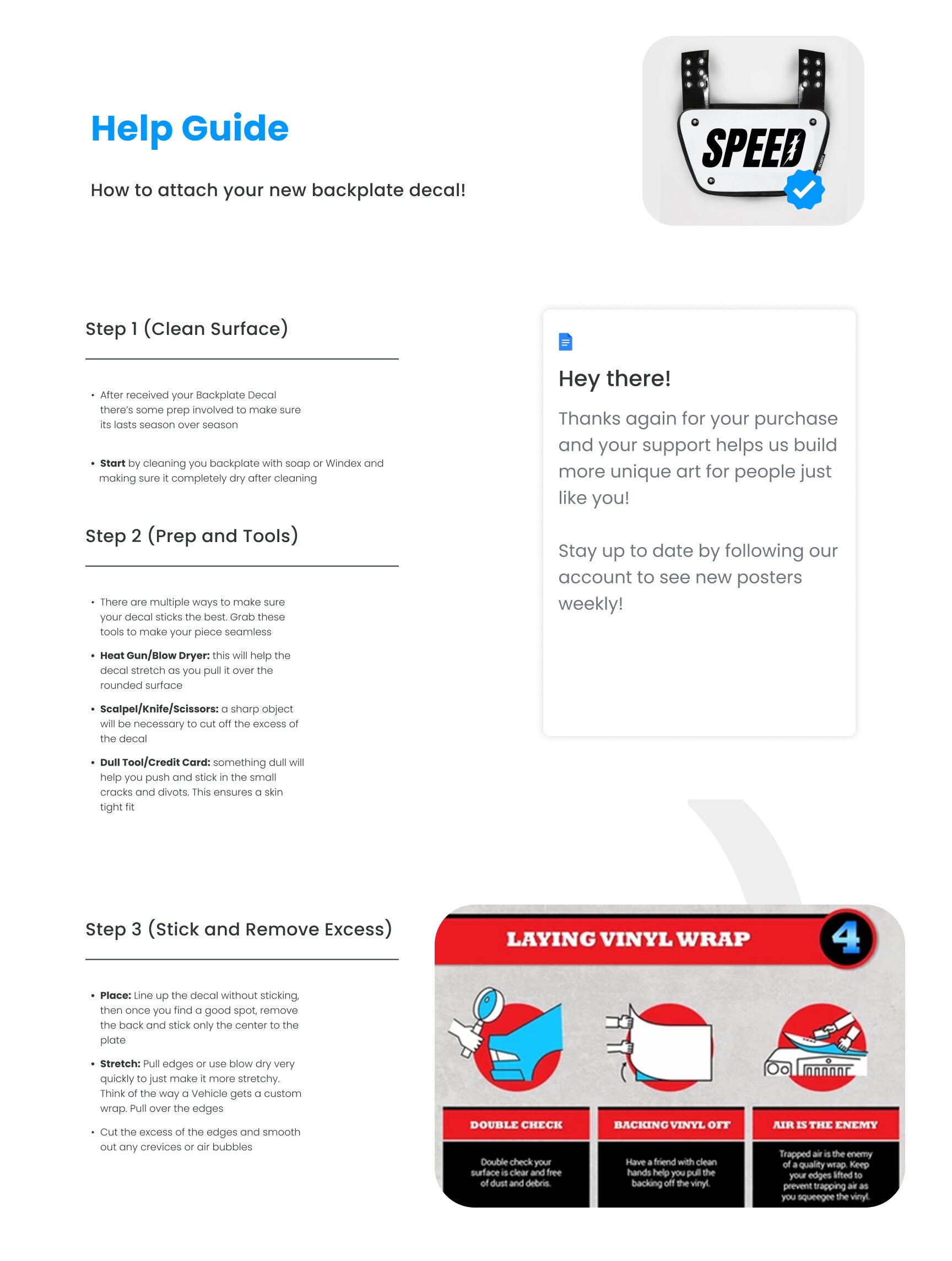 Football Back Plate Back Plate Decal plate Not Included - Etsy