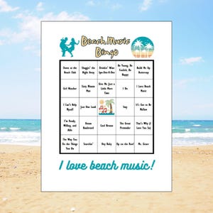 Bingo musical playero con lista de reproducción de Spotify®, 40 tarjetas de canciones y 25 tarjetas de bingo incluidas, juegos de bingo para fiestas nocturnas, juego de bingo para fiestas musicales