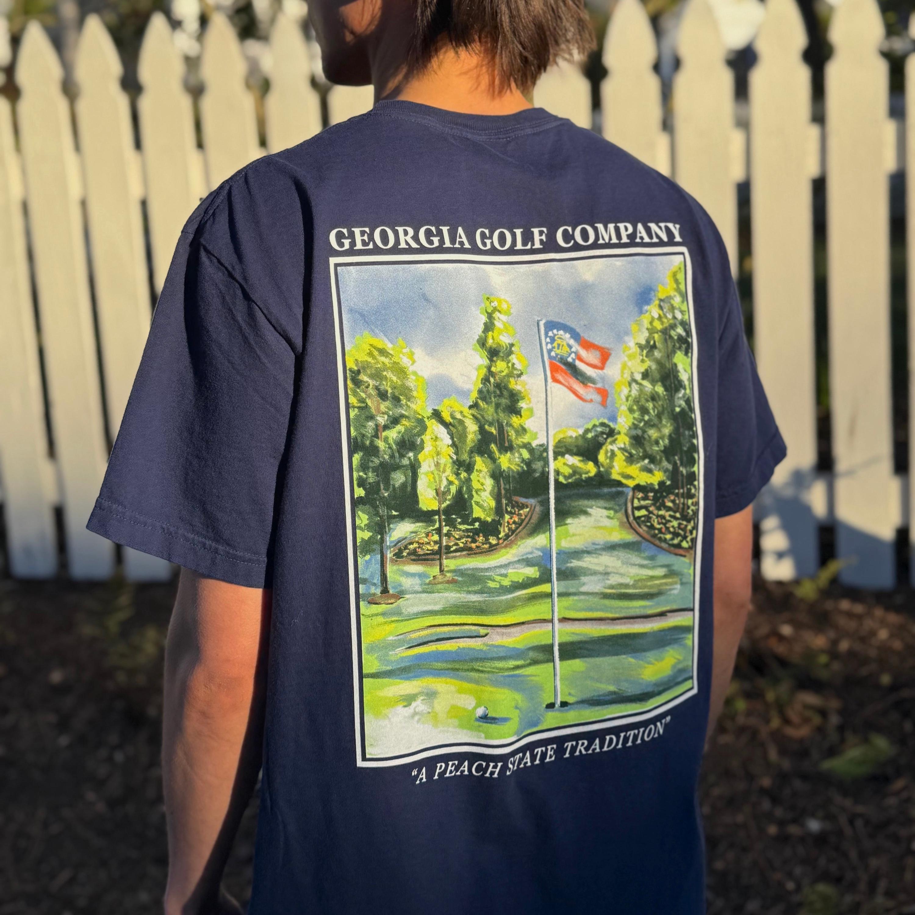 Greenside Tee Navy Small | Georgia Golf Company, image size:3000x3000