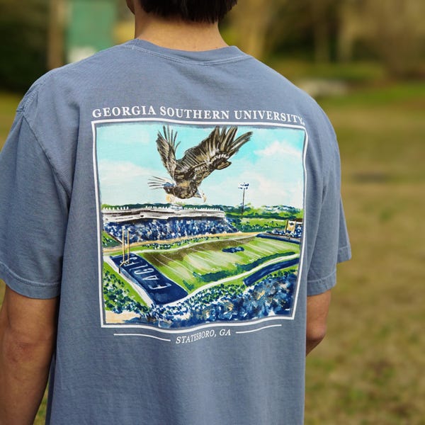 Georgia Southern T-Shirt | Paulson Stadium | Blue Comfort Colors