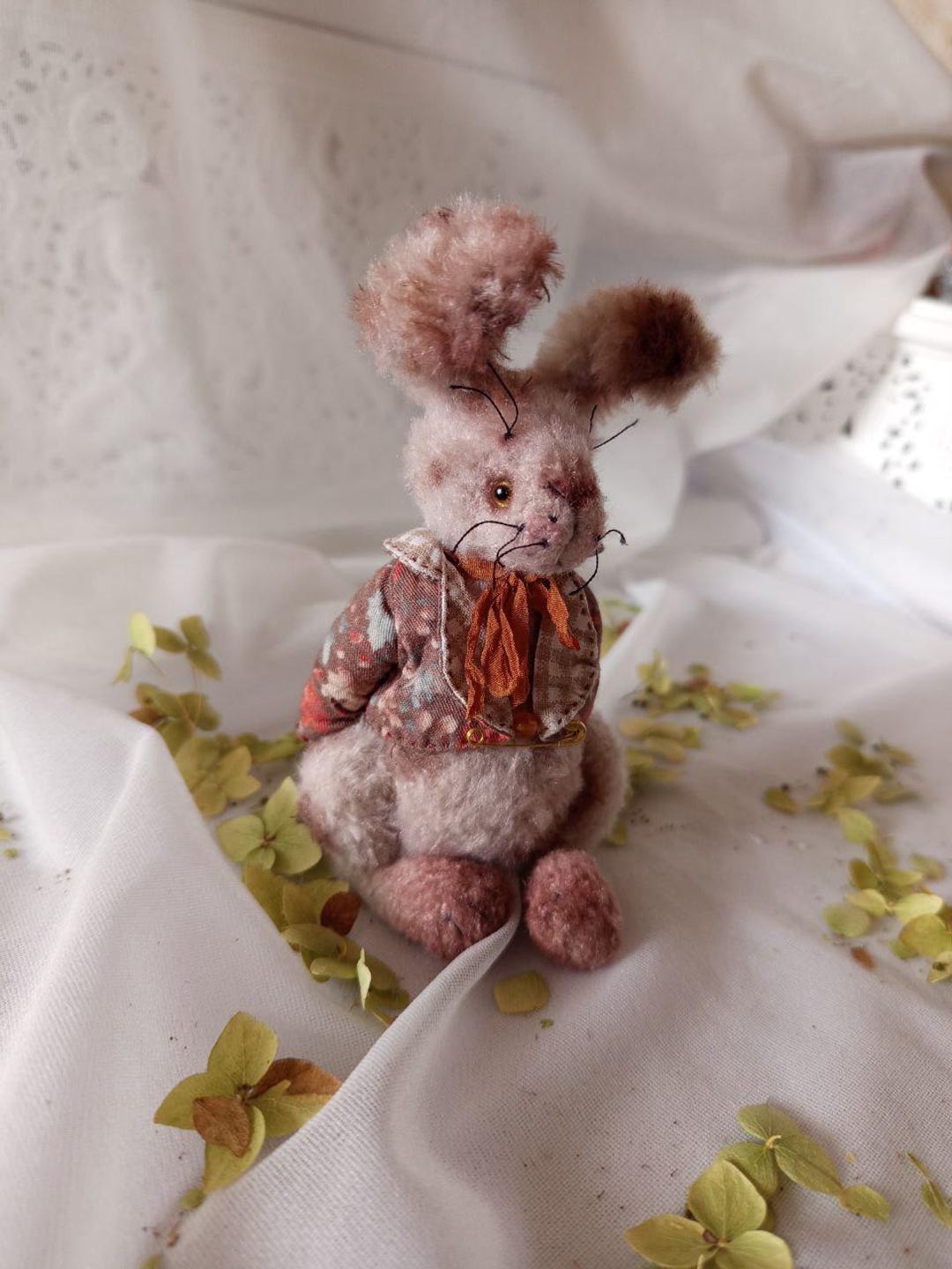 Amir Charles Rabbit OOAK Knitted Rabbit • Collectible Miniature Bunny • Art Doll - Etsy