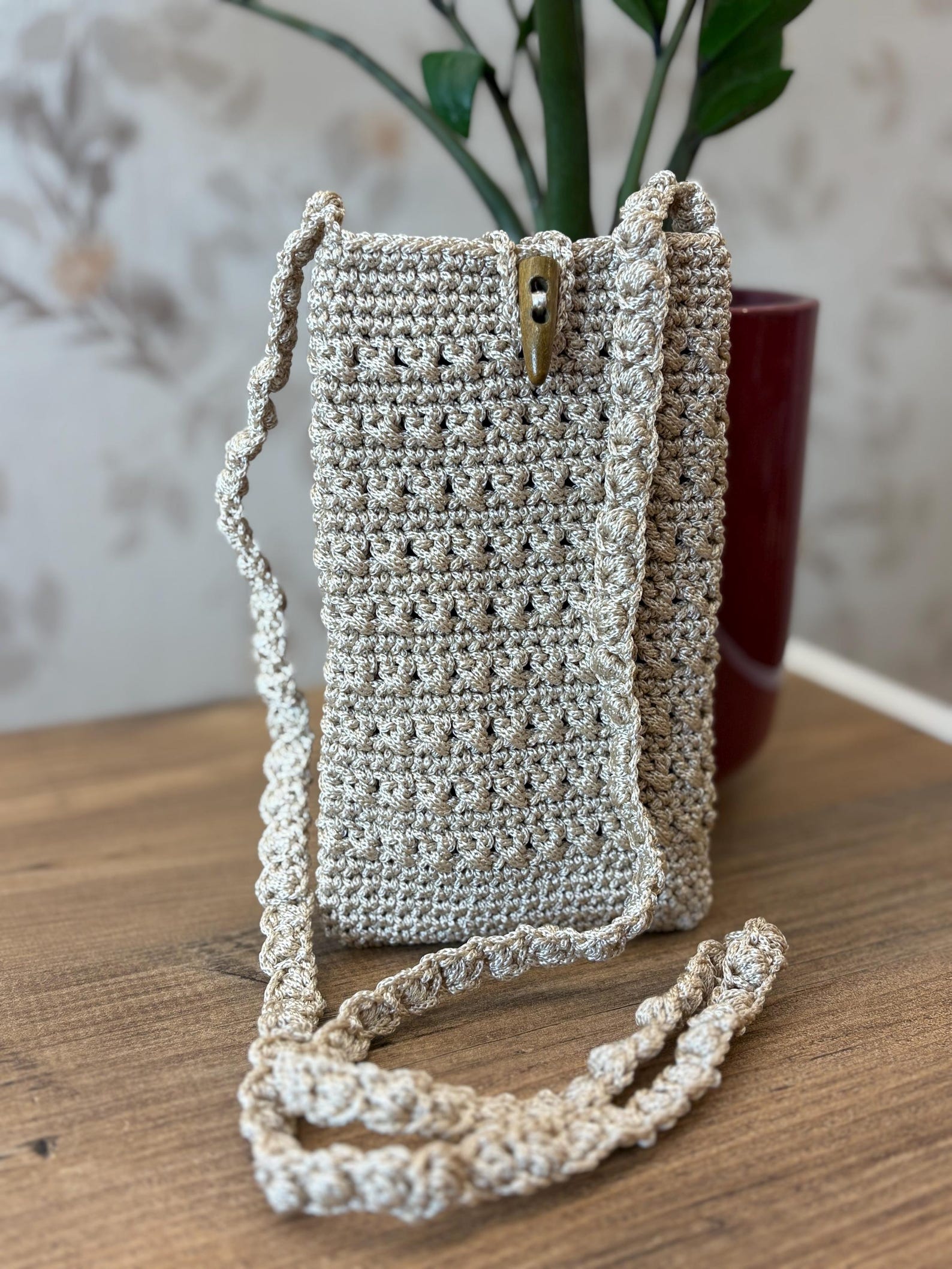 Crochet Phone Bag, Crochet Phone Case, Crossbody Phone Bag, Crochet