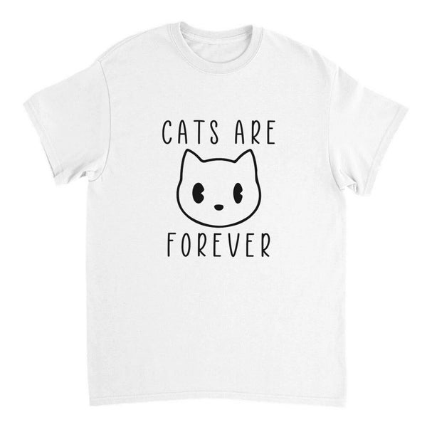 Lustiges Katzen T-Shirt, Weißes Unisex Shirt mit Katzen Motiv, Katzen Mama, Haustier, Süße Katze, Niedlich, Geschenk für Sie, Katzenbesitzer