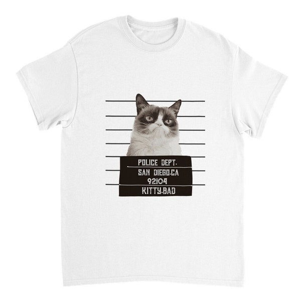 Lustiges Katzen T-Shirt, Weißes Unisex Shirt mit Katzen Motiv, Katzen Mama, Haustier, Süße Katze, Niedlich, Geschenk für Sie, Katzenbesitzer