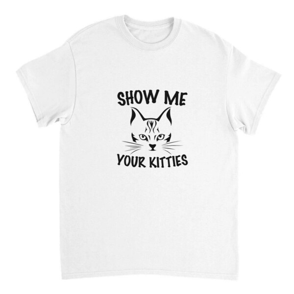 Lustiges Katzen T-Shirt, Weißes Unisex Shirt mit Katzen Motiv, Katzen Mama, Haustier, Süß, Niedlich, Geschenk für Sie, Katzenbesitzer
