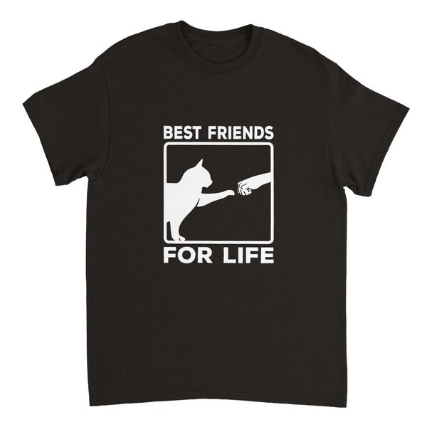 Katze T-Shirt, Schwarzes Unisex T-Shirt, Lustiges T-Shirt, Katzen Spruch, Haustier, Geschenk für Sie, Süßes Katzen Shirt, Niedliche Katze