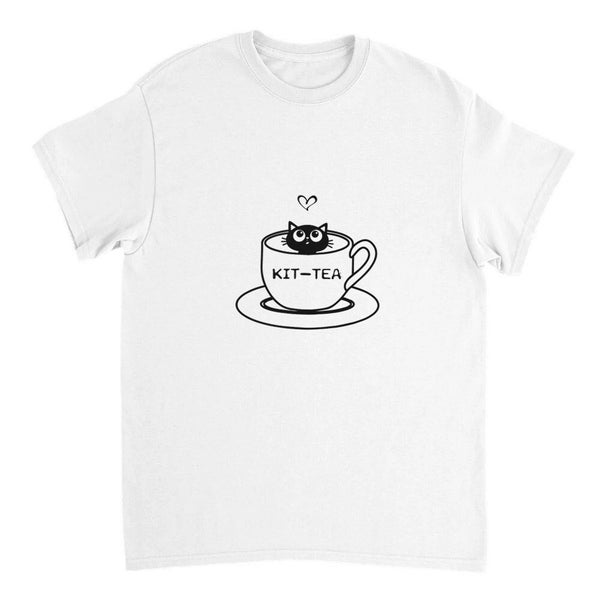 Katze T-Shirt, Weißes Unisex T-Shirt, Lustiges T-Shirt, Katzen Spruch, Haustier, Geschenk für Sie, Süßes Katzen Shirt, Niedliche Katze