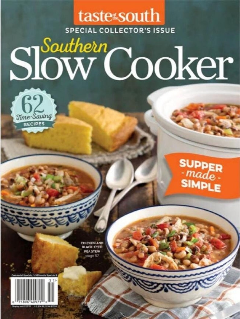 Taste of South Southern Slow Cooker, Special Collectors Issue 2024 Etsy