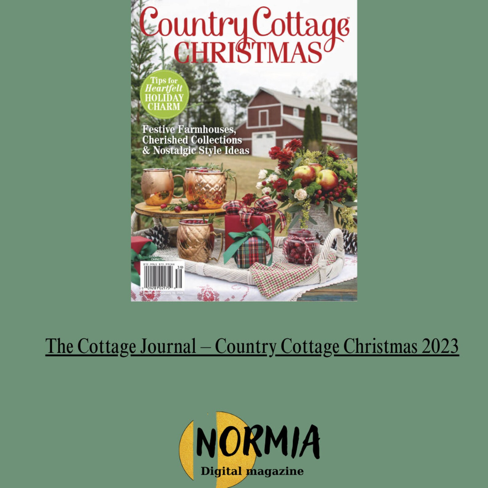 The Cottage Journal – Country Cottage Christmas 2023 - Etsy