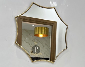 Elegant Modern Round Mirror - Large Wall Hanging, Silver Framed Decorative Mirror for Bedroom, Living Room, or Hallway Butterfly Mirror