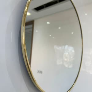 Runder Spiegel, handgefertigter Messingspiegel, Wandspiegel, Bronze-Messing-Spiegel, Wanddekor Bild 10