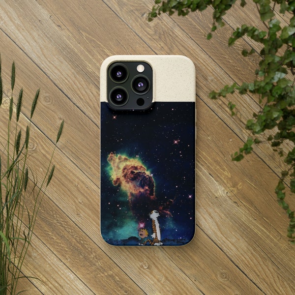 Calvin and Hobbes Galaxy Biodegradable Cases