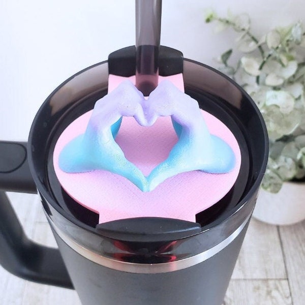 Heart Hands Tumbler Topper: T. Swift Inspired H2.0 Quencher Lid Tag