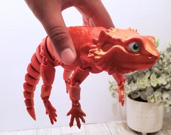 Articulated Bearded Dragon, Sensory Toy, Fidget Toy, Flexible Toy, Authorized Seller of MatMire Makes, Variety of Colors & Sizes