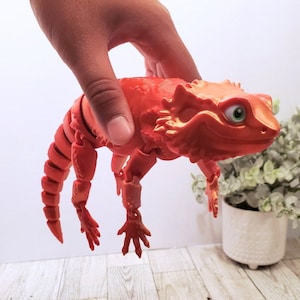 Articulated Bearded Dragon, Sensory Toy, Fidget Toy, Flexible Toy, Authorized Seller of MatMire Makes, Variety of Colors & Sizes