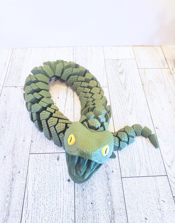 Articulated Bush Viper Snake Toy