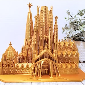3D Printed Sagrada Familia Model, Barcelona, Spain Decor, Variety of Colors - ONLY Available for Pickup Or Delivery in San Diego, CA