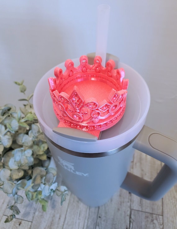 Pink Queen Crown Tumbler Tag