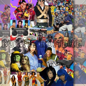 90s Retro Vintage Collage Poster