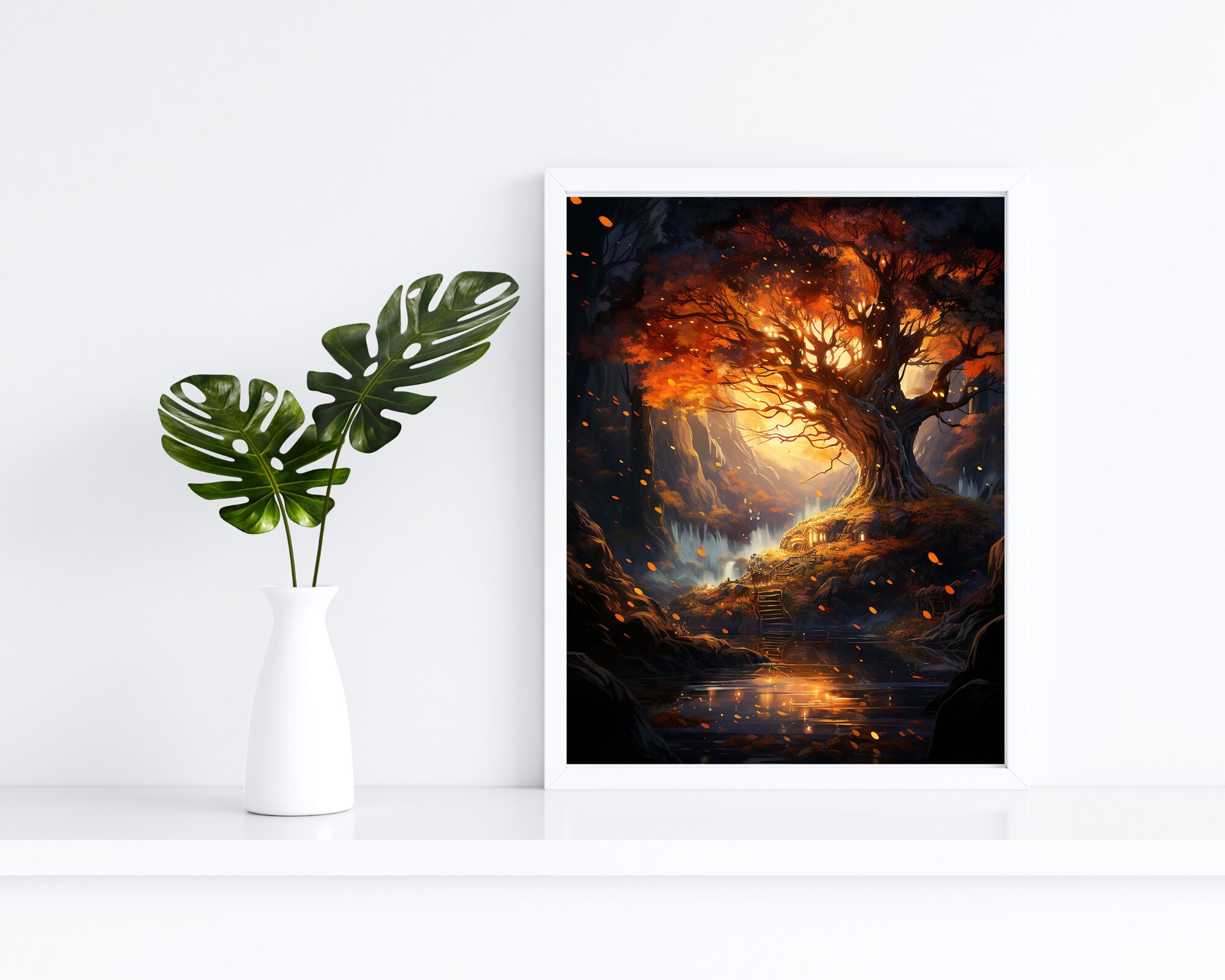 Tree Wall Art, Home Decor, Nature Art Decor, Tree Wall Decor, Above Bed