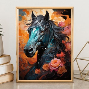 Horse Poster, Horse Decor, Bedroom Decor, Living room decor, Horse Wall Art, Horse Wall Decor, Nature Wall Art, Horse decoration