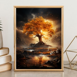 Tree wall Art, Home Decor, wall artPosters, Nature Art Decor, Tree wall decor, Forest wall art, Woodland poster, Landscape wall art