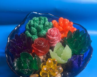 Extra Large Resin Succulet Garden