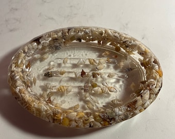 Resin beach soap dish