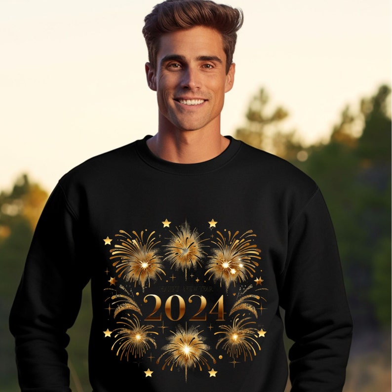 New Year's 2025 Sweatshirt Gold 2025 Sweatshirt New Etsy