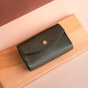 Leather 35mm Film Case Holder Pouch, Photography Camera Accessories Bag for Photographers Olive