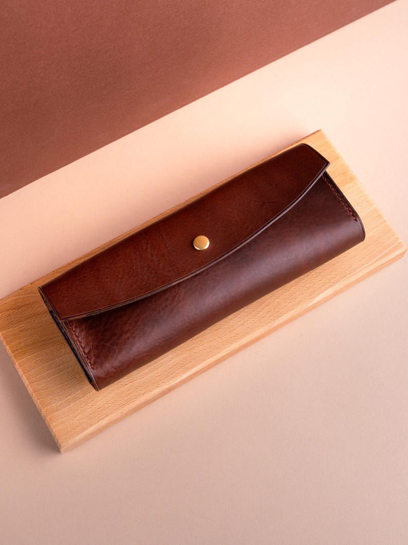 Leather 35mm Film Case Holder Pouch, Photography Camera Accessories Bag for Photographers Dark Brown