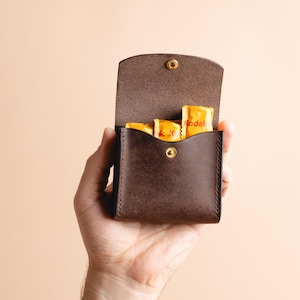 Leather 120 Film Case Holder Pouch for Medium Format, Photography Camera Accessories Bag