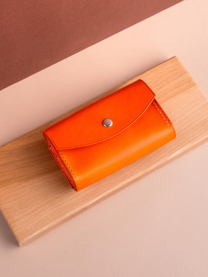 Leather 35mm Film Case Holder Pouch, Photography Camera Accessories Bag for Photographers Orange