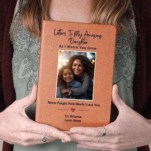 Cartas a mi hija Diario personalizado para recuerdo de memoria para hija Regalo de cuaderno personalizado para regalo de hija de mamá a hija