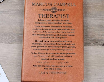 Therapist Custom Notebook, Personalized Journal For Therapist, Mental Health Counselor Gift, Psychotherapist Gifts, Psychology School Book