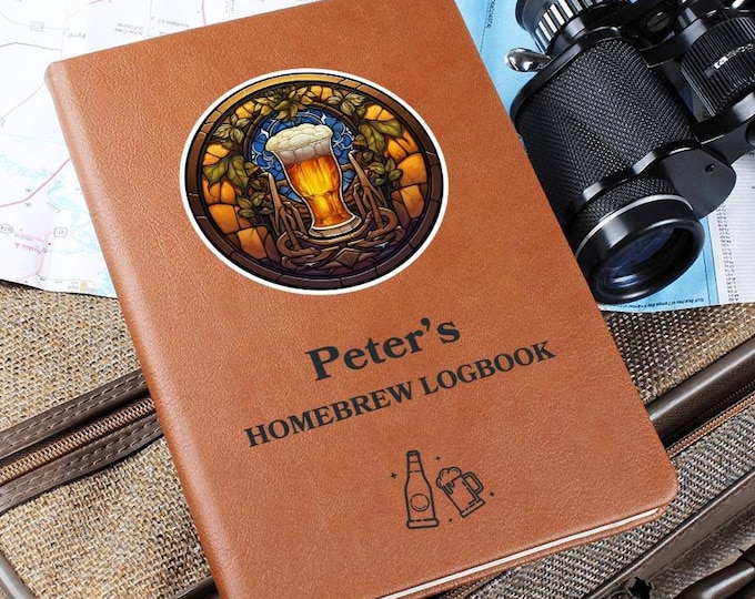 Homebrew Journal For Personalized Beer Brewing Logbook For Home Brewing Beer Lover Gift For Dad Father's Dad Gift For Craft Beer Lover Gifts