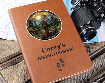 Hiking Logbook Personalized Gift For Hiker Journal For Travel Log Book Gift For Traveler Notebook Gifts For Retirement Gifts For Husband