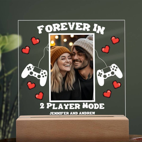 Gaming Couple Gift For Gamer Couple Personalized Plaque For Gaming Anniversary Gift For Gamer Boyfriend Birthday Gift For Geek Gifts
