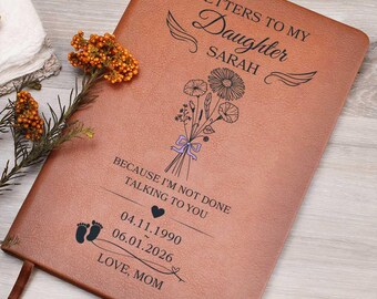 Personalized Daughter Memorial Journal, Custom Loss Of Daughter Grief Notebook, Letters To Daughter In Heaven From Mom, Baby Loss Gift