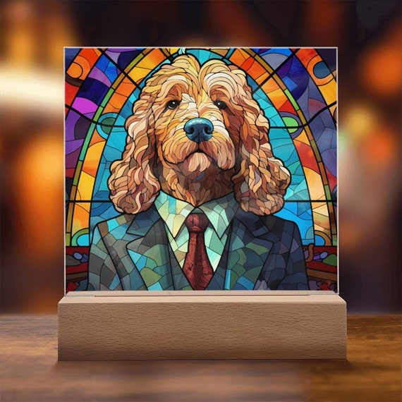 Goldendoodle Paw Print Acrylic Plaque Goldendoodle Paw Print Acrylic Plaque