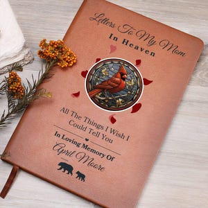 Cartas a mi mamá en el cielo Diario personalizado Regalo por pérdida OI Mamá Recuerdo conmemorativo Regalo para hija / hijo Para regalos de pérdida de madre