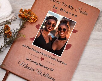 Loss Of Sister Gift For Sister Remembrance Personalized Memorial Journal Sister In Heaven Grief Notebook For Loss Of Sibling Memory Keepsake