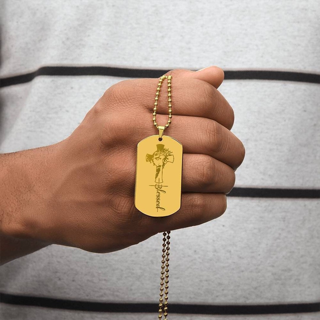 Collana crocifisso nero AMEN argento 925 zirconi fin. rodiata | vendita
