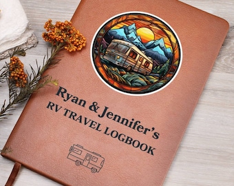 RV Travel Logbook Personalized RV Travel Journal Gift For Camping Gifts for Couple Adventure Book For Bucket List Gifts For Retirement Gift