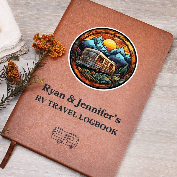 RV Travel Logbook Personalized RV Travel Journal Gift For Camping Gifts for Couple Adventure Book For Bucket List Gifts For Retirement Gift