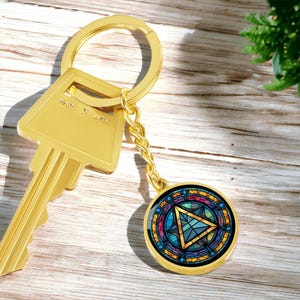 Alcoholics Anonymous Symbol Personalized Pendant Keychain Gift for AA ...