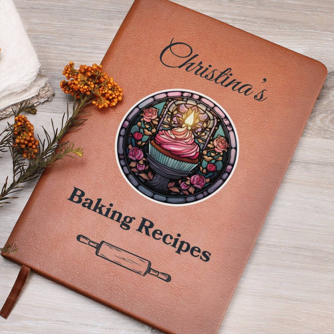 Baking Recipe Book for Baker Personalized Recipe Journal Gift Etsy