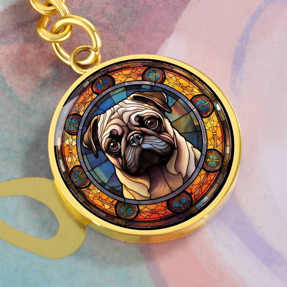 美品 和銀 PUG パグ DOG シルバー925 ネックレス&リング セット パグ犬ペンダント【戌】 – 和銀
